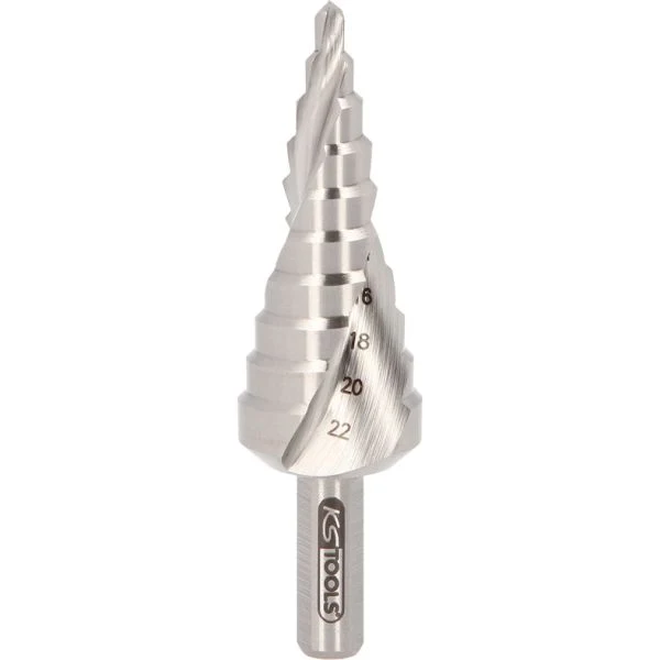 KS TOOLS HSS-stegborr ,Ø 4-22mm, 10 steg