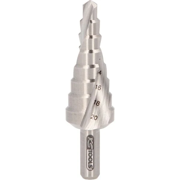 KS TOOLS HSS-stegborr ,Ø 6-20mm, 8 steg