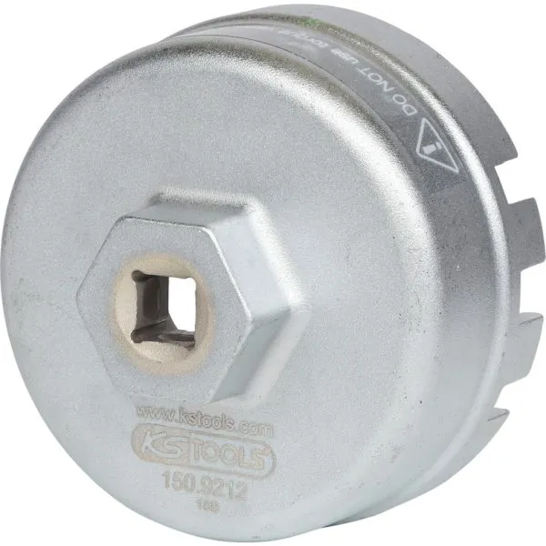 KS TOOLS 3/8" oljefilter-nyckel, SW 64,5mm, 14 ytor