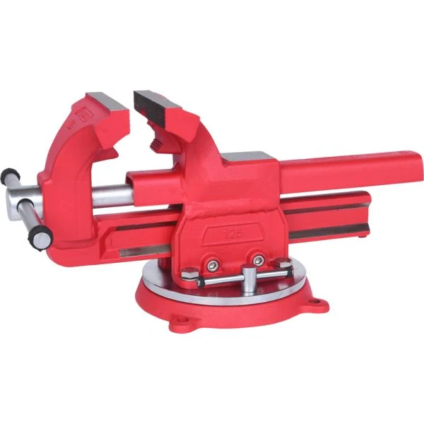 KS TOOLS skruvstock med rundtallrik, 125 mm