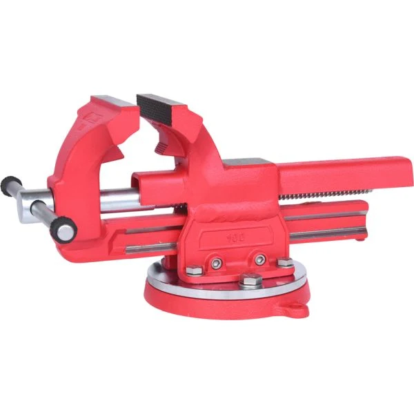 KS TOOLS skruvstock med rundtallrik, 100mm