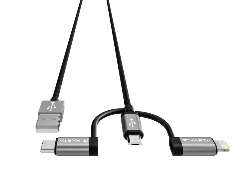 VARTA Speed Charge & Sync Cable 3in1 – 2 meter
