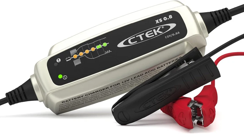 CTEK XS 0.8 – Kompakt Helautomatisk 12V Laddare för Mindre Blybatterier