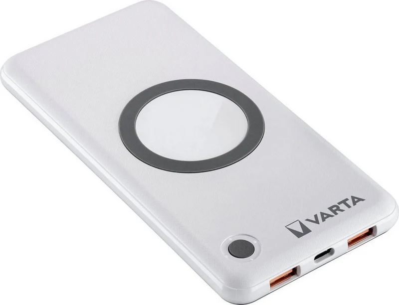 VARTA Wireless Power Bank 10000 mAh – Trådlös Snabbladdning & Powerbank i Ett