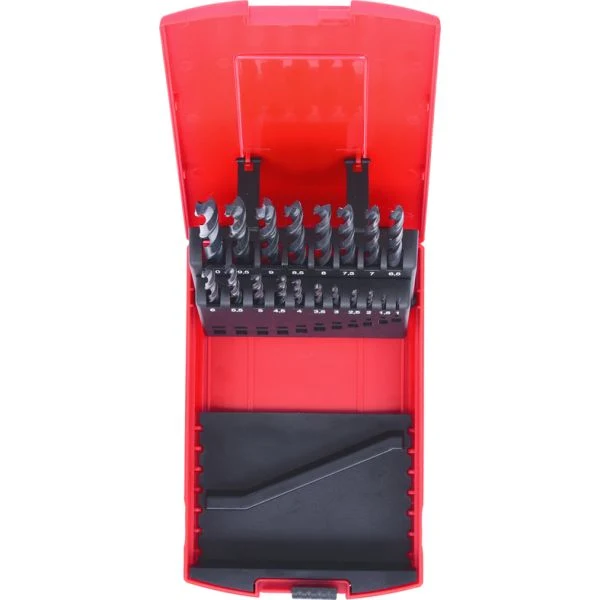 KS TOOLS HSS-G spiralborrsats, låda i plast 19-delar 1-10mm