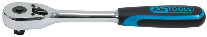 KS Tools CHROMEplus Spärrhandtag 1/4" – 45-tandad precision med snabbkoppling