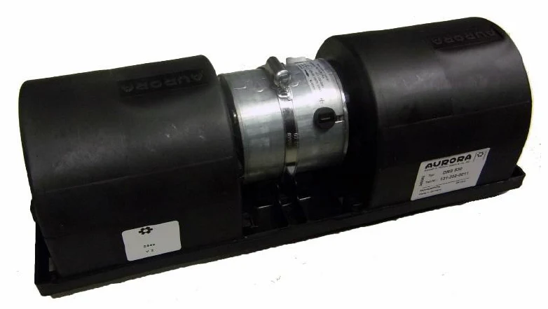 Dubbelradialfläkt 24V 540 m³/h