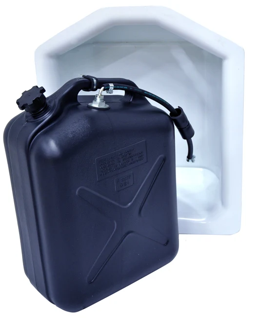 Inbyggnadsbox med 25 L tank