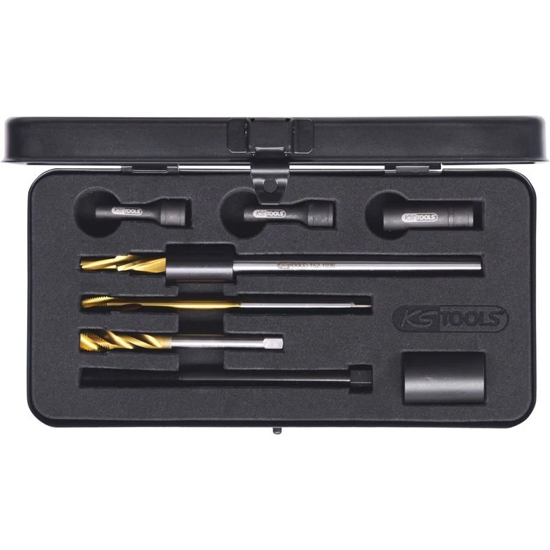 KS TOOLS universell utborrningssats för glödstift M10 x1, 8-delars