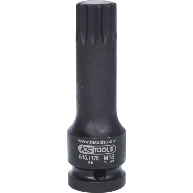 KS TOOLS 1/2” Kraft Bithylsa XZN, lång, M18