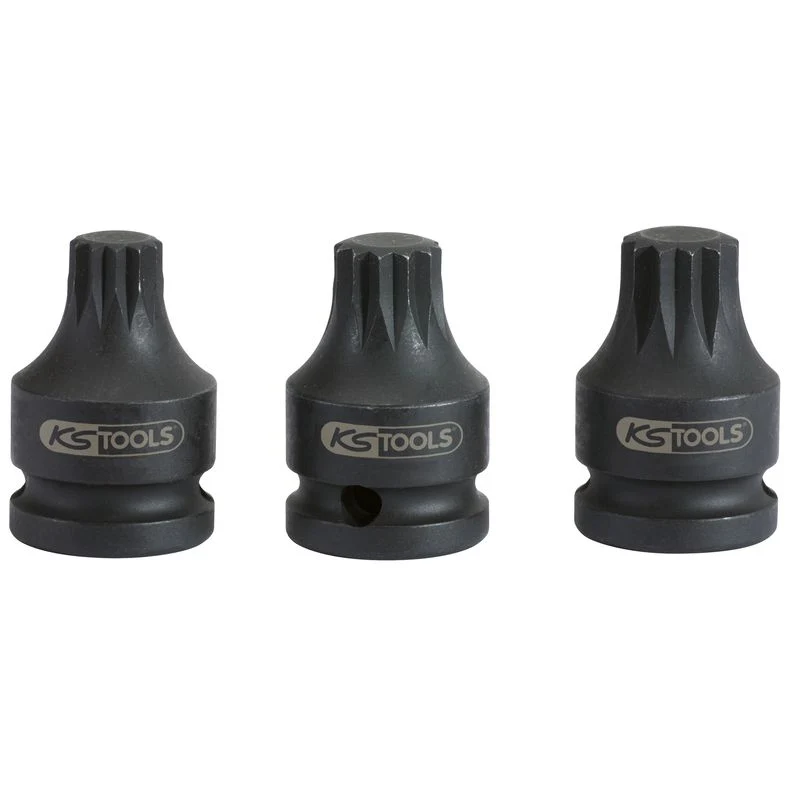 KS TOOLS 1/2” Kraft Bithylsa XZN, kort, M16