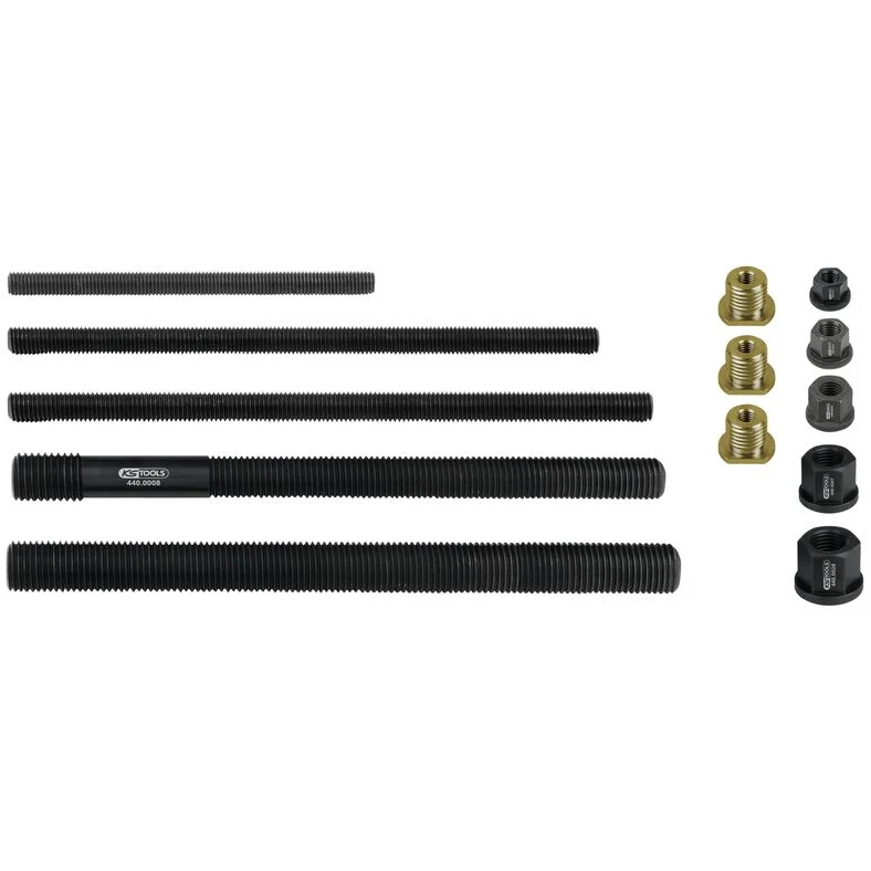 KS TOOLS Dragstång, kragmutter-, adaptersats, 13-delars KS440.0040