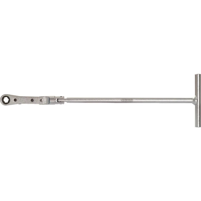KS TOOLS Glödstift-T-handtag-ringspärr-lyftskallra, 8 mm