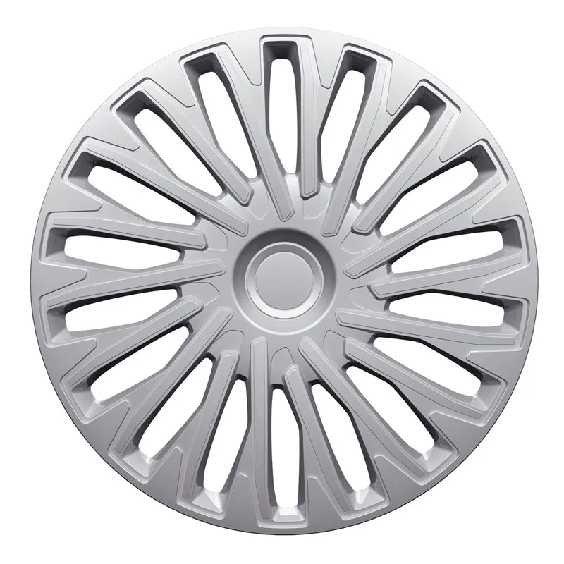 AutoStyle, Navkapslar, 4 st, Soho 15-tums silver