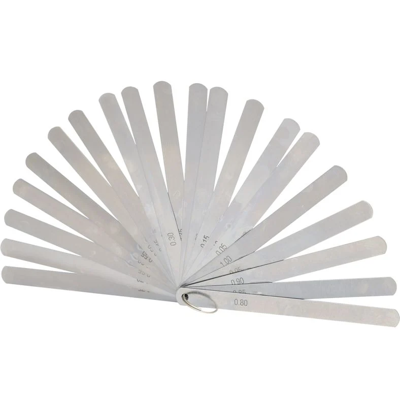 KS TOOLS Kolvspelmall, 20 blad, 0,05-1mm
