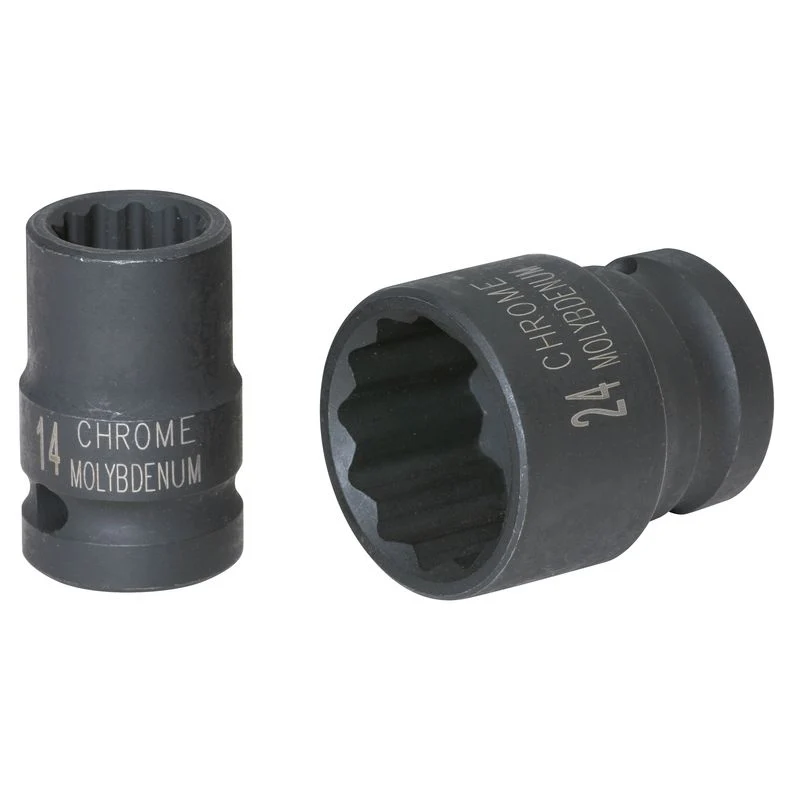 KS TOOLS 1/2” 12-kant-krafthylsa, kort 9 mm