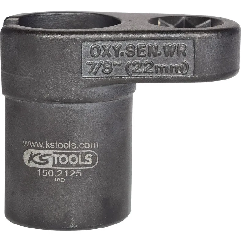 KS TOOLS 1/2'' Lambdasondhylsa, slitsad, 6-kant, 22 mm