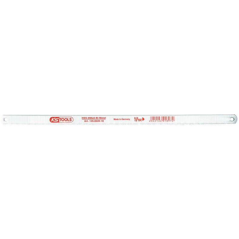 KS TOOLS HSS-Bi-Co 8 högpresterande metallsågblad, tandavstånd 0,8mm KS129.6620-32