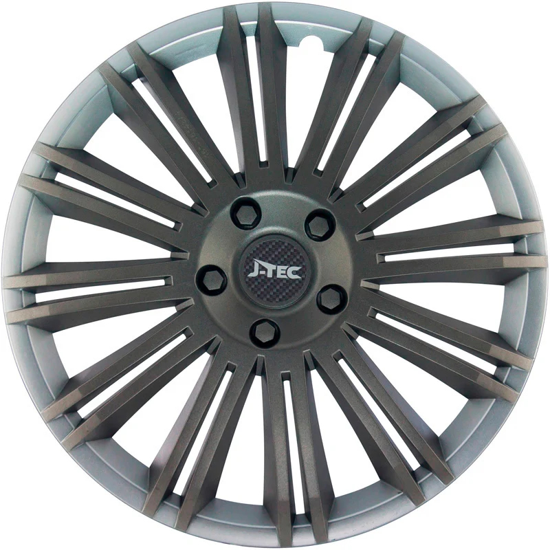 J-Tec, Navkapslar, 4 st, Discovery R 13-tums silver/grå