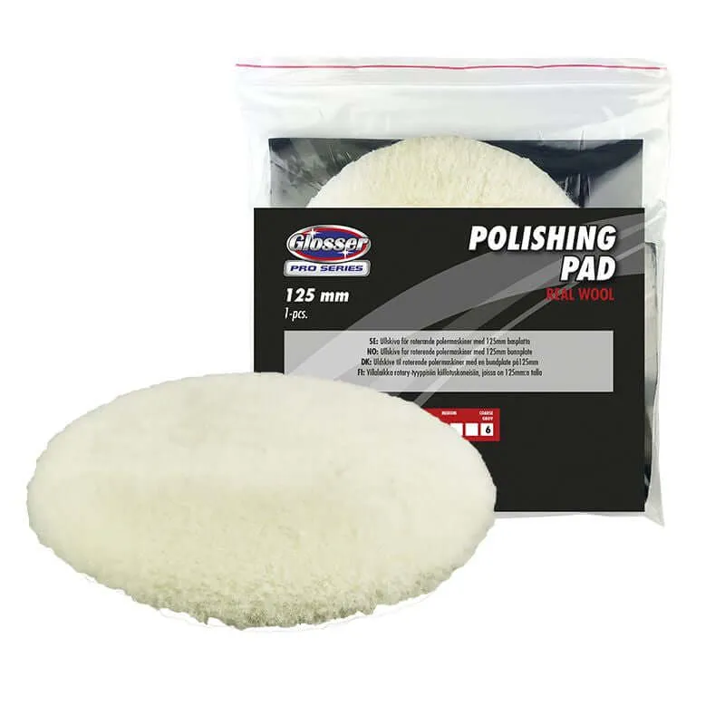 Glosser Pro Polérskiva Ull 125mm