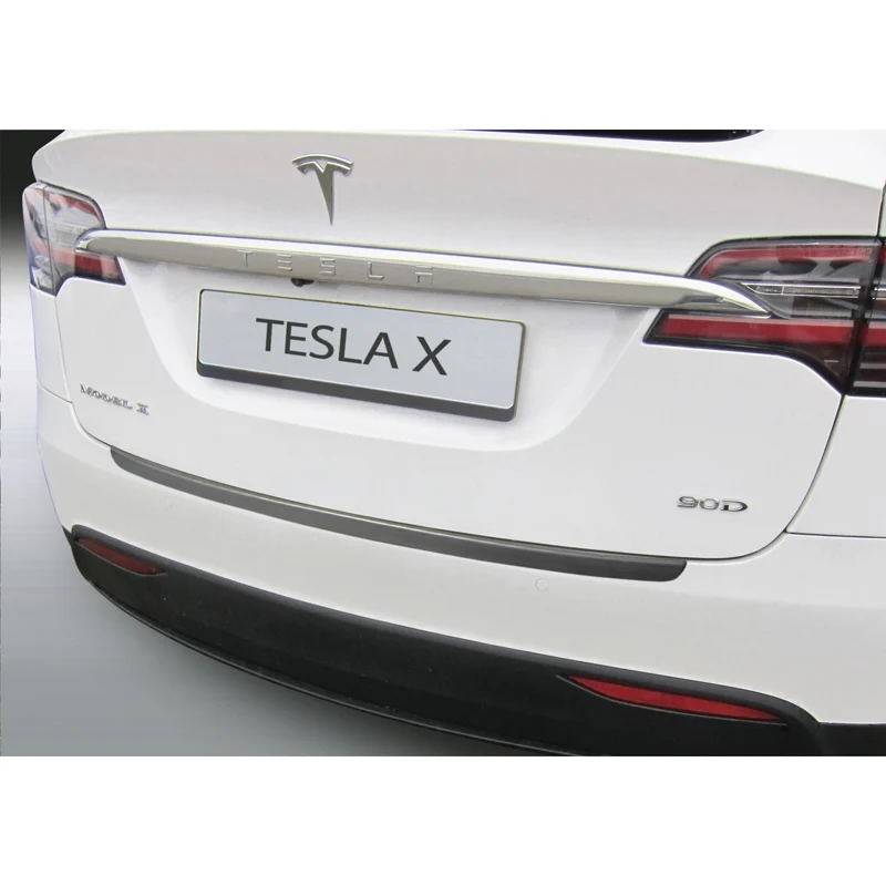 RGM, Bakre stötfångarskydd, ABS-plast, passar Tesla Model X 2016- Svart