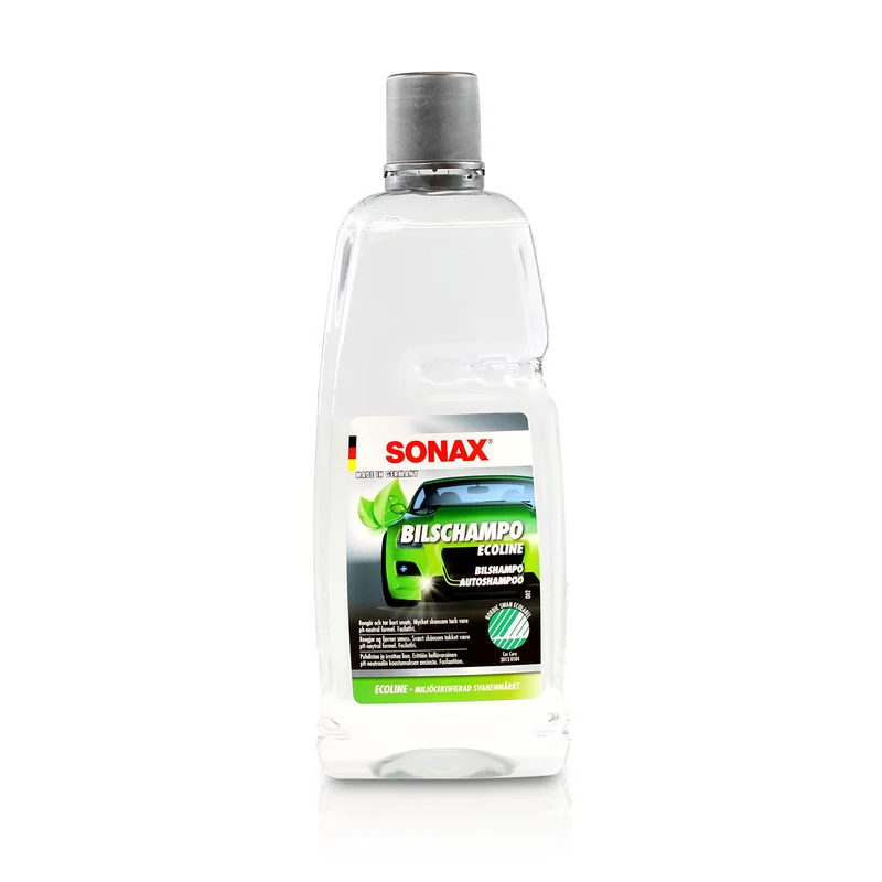 Sonax Bilschampo ECOLINE 1 liter – Svanenmärkt skonsam rengöring