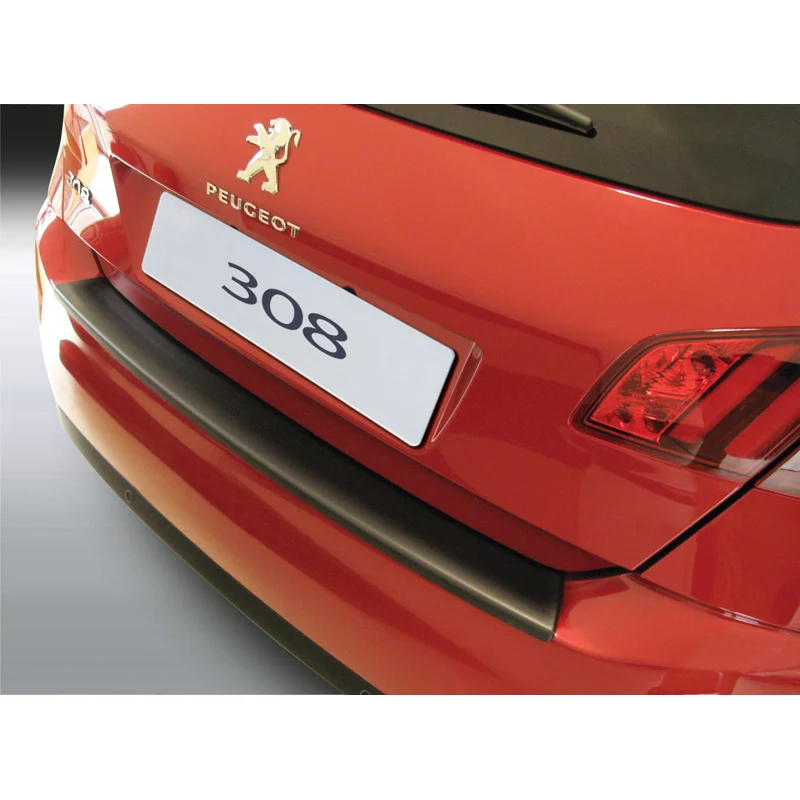 RGM, Bakre stötfångarskydd, ABS-plast, passar Peugeot 308 HB 5 dörrar 2014-2021 Svart