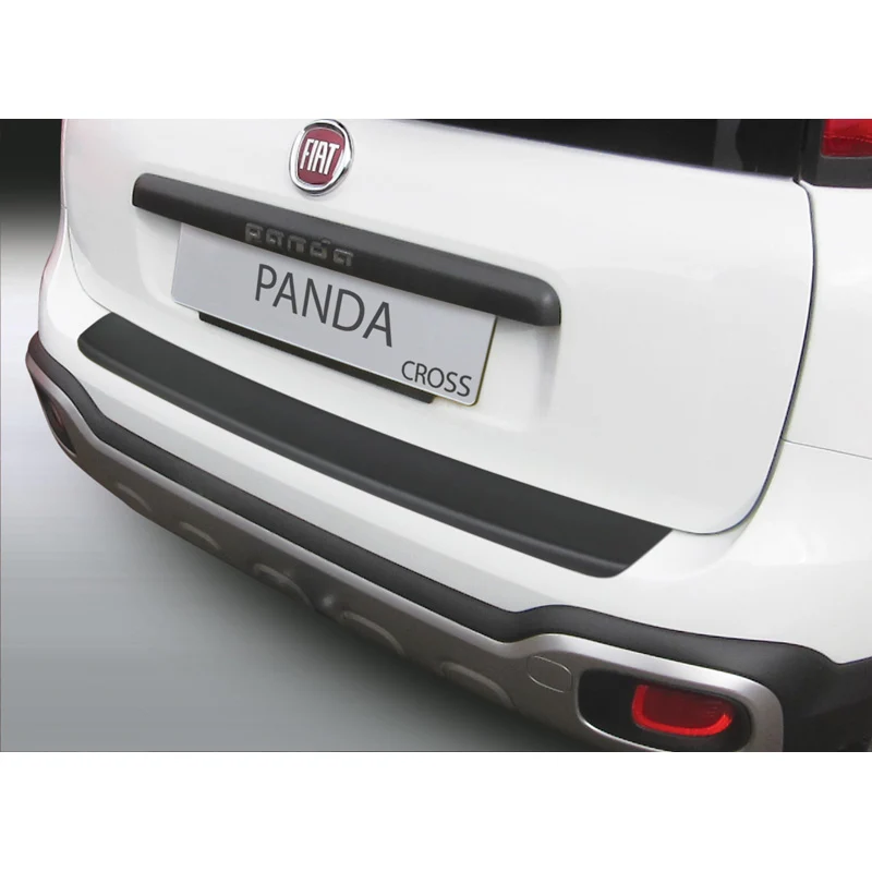 RGM, Bakre stötfångarskydd, ABS-plast, passar Fiat Panda S Cross 3/2012- Svart