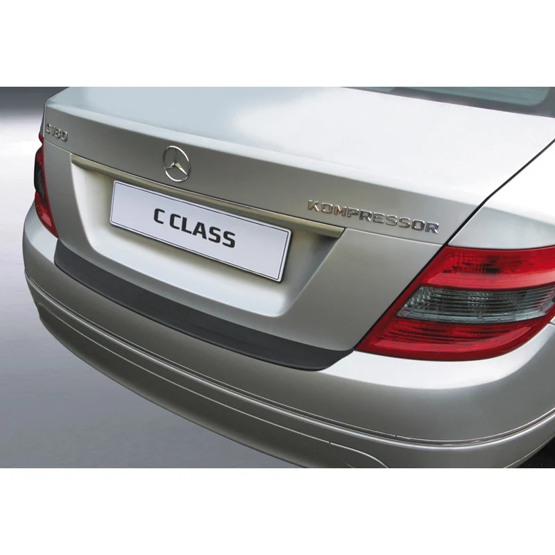 RGM, Bakre stötfångarskydd, ABS-plast, passar Mercedes C-Klass W204 Sedan 2007-2011 Svart
