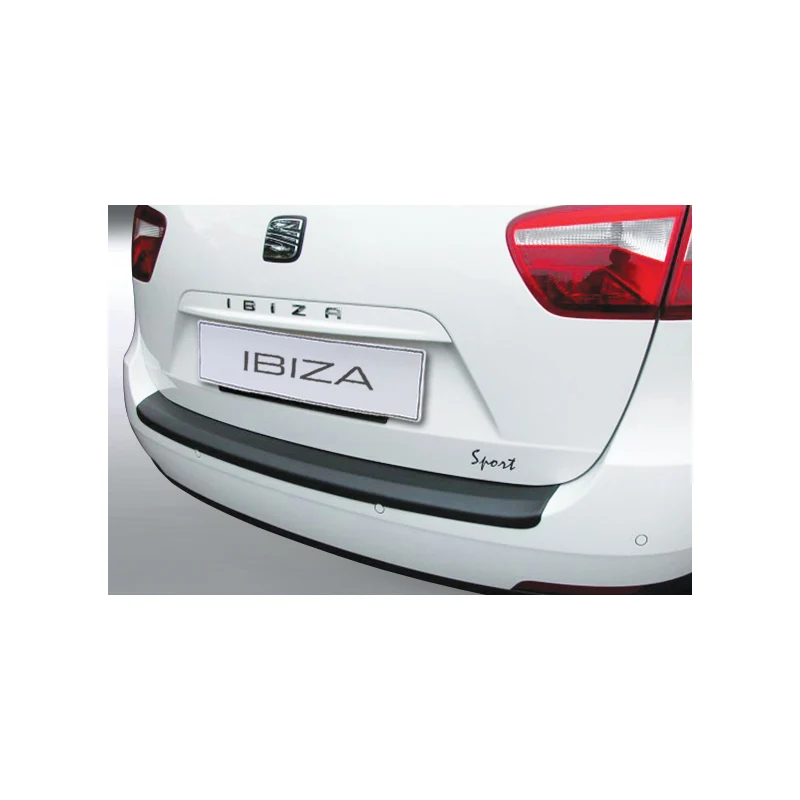 RGM, Bakre stötfångarskydd, ABS-plast, passar Seat Ibiza ST 2010-2016 Svart