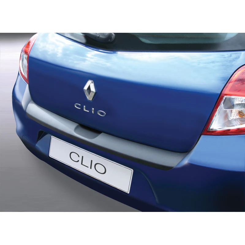 RGM, Bakre stötfångarskydd, ABS plast, passar Renault Clio III HB 3/5 dörrar 2009-2012 Svart