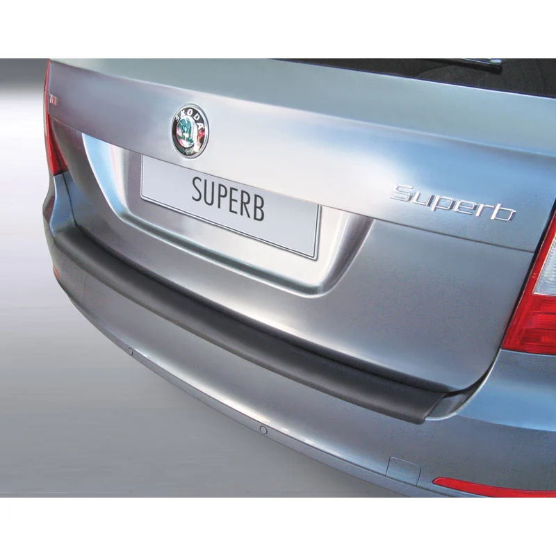 RGM, Bakre stötfångarskydd, ABS-plast, passar Skoda Superb Combi 2009-2012 Svart
