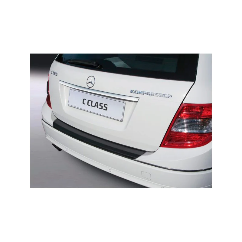 RGM, Bakre stötfångarskydd, ABS-plast, passar Mercedes C-klass W204 Kombi 2007-2011 (exkl. AMG) Svart