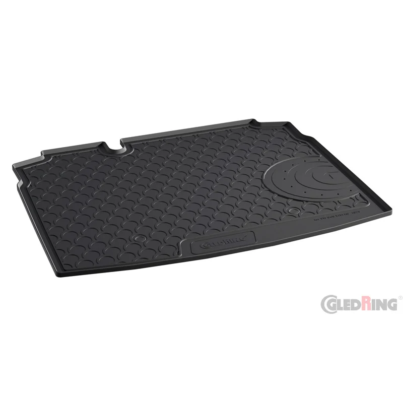 Gledring, Gummimatta för bagageutrymme, passar Volkswagen Golf V & VI HB 3/5-dörrars 2003-2012 (med smalt reservdäck)