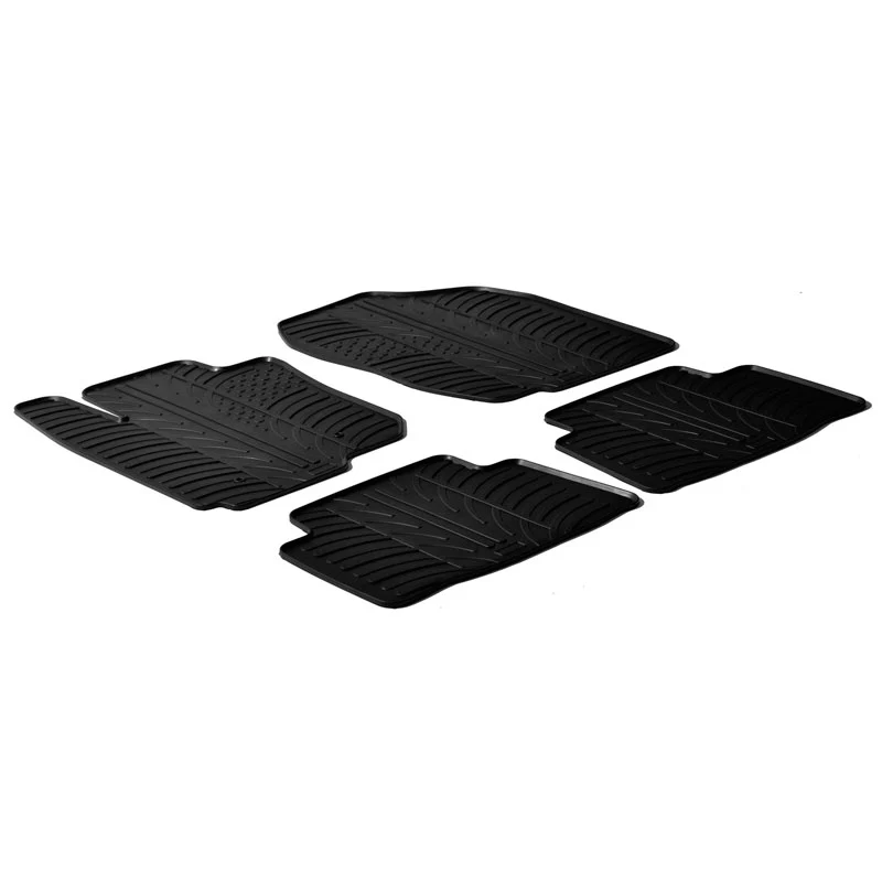 Gledring, Gummimattor, passar Toyota RAV4 IV 2WD/4WD 2013-2018 (T-profil 4 delar + klämma)