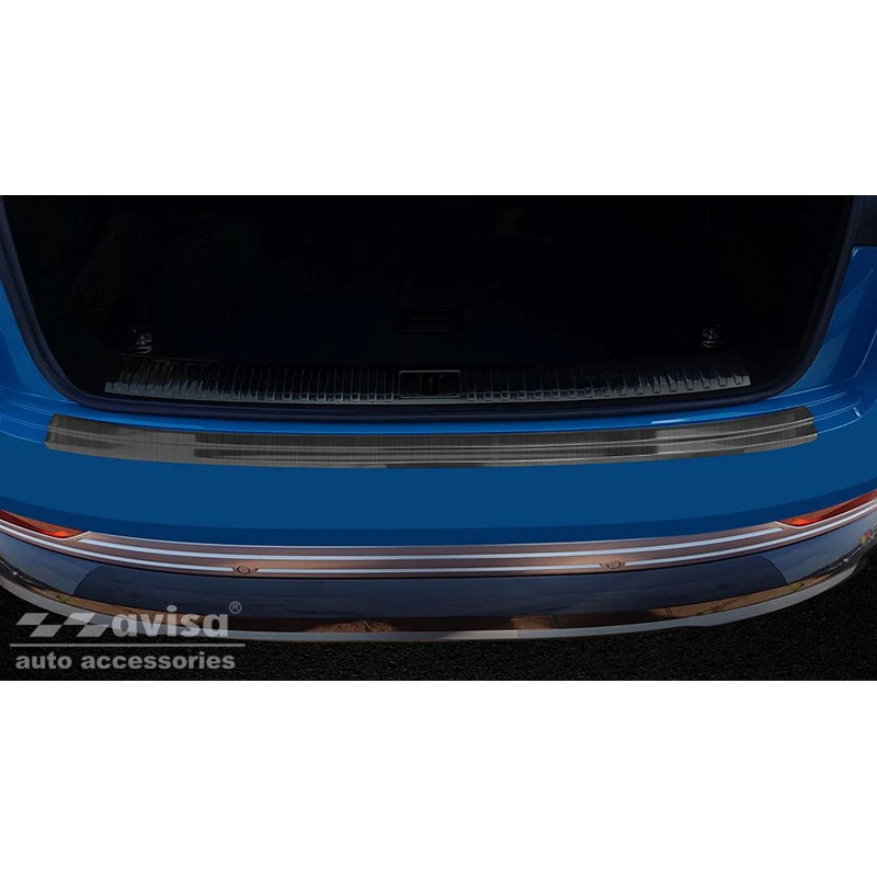 Avisa, Bakre stötfångarskydd, Svart, Rostfritt stål, passar Audi E-Tron inkl. Sportback 2018-