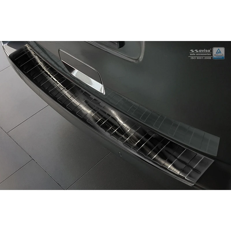 Avisa, Bakre stötfångarskydd, Svart, Rostfritt stål, passar Peugeot Traveller/Citroën Spacetourer/Toyota Pro-Ace 2016- 'Ribs'