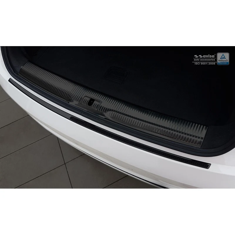 Avisa, Bakre stötfångarskydd, Carbon, passar Audi Q3 2011-2015 & 2015- Black Carbon