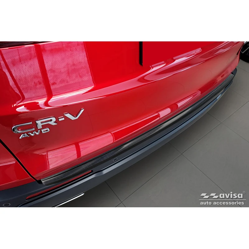 Avisa, Bakre stötfångarskydd, Svart, Rostfritt stål, passar Honda CR-V VI 2023-