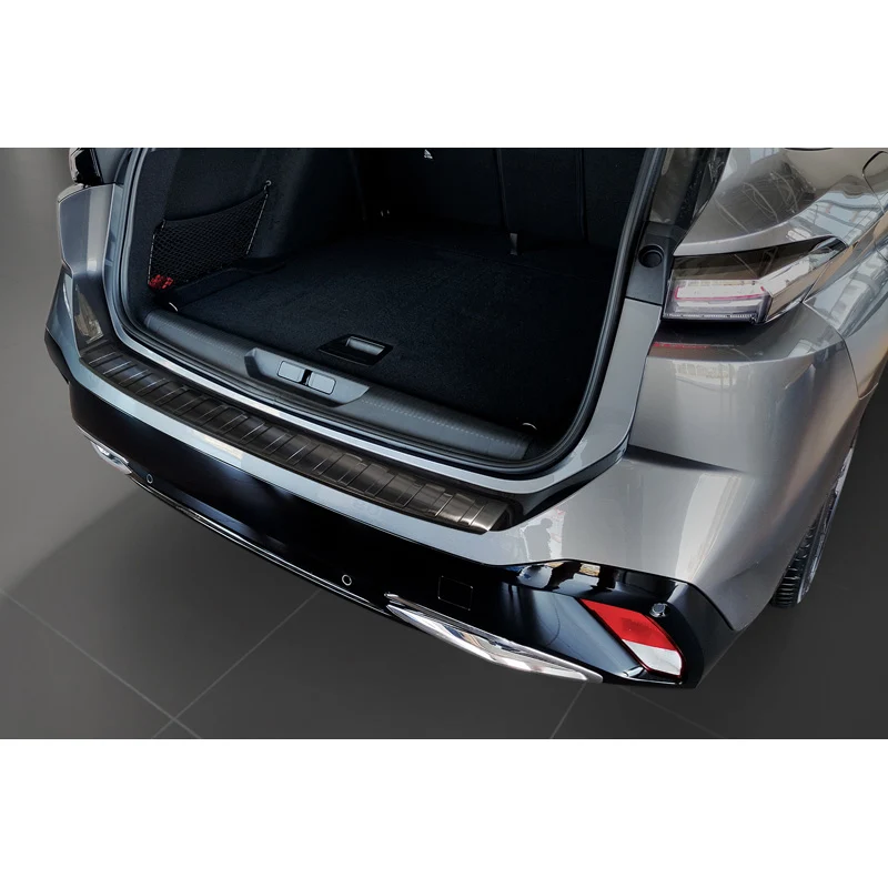 Avisa, Bakre stötfångarskydd, Svart, Rostfritt stål, passar Peugeot 308 II SW 2013-2017 & Facelift 2017-2021 'Ribber'