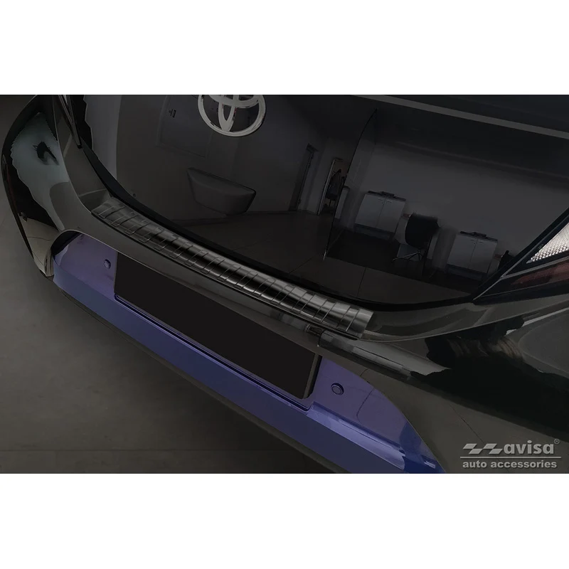 Avisa, Bakre stötfångarskydd, Rostfritt stål, passar Toyota Aygo X 2022- 'Ribs'