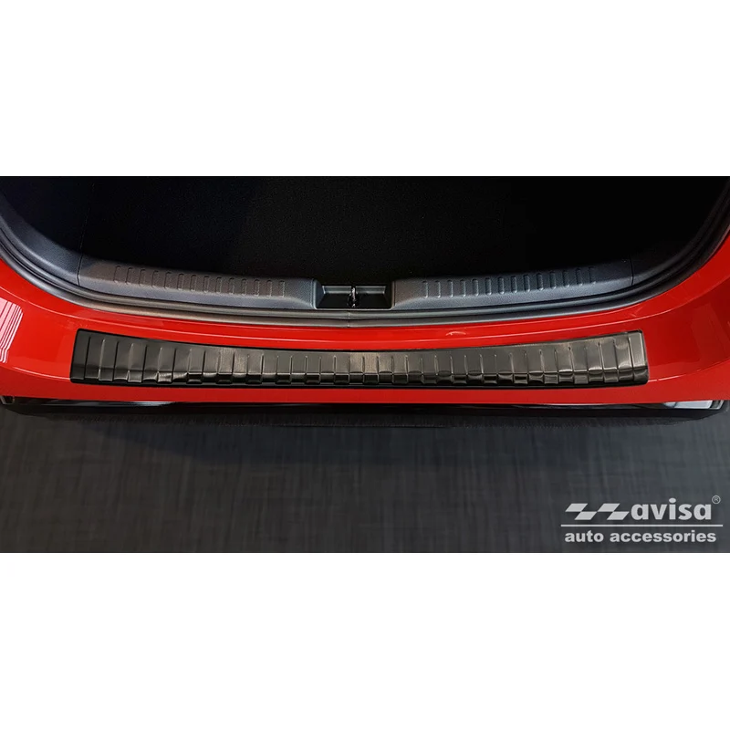 Avisa, Bakre stötfångarskydd, Svart, Rostfritt stål, passar Toyota Yaris IV Hatchback 5-dörrars 2020-2024 & Facelift 2024- exkl.
