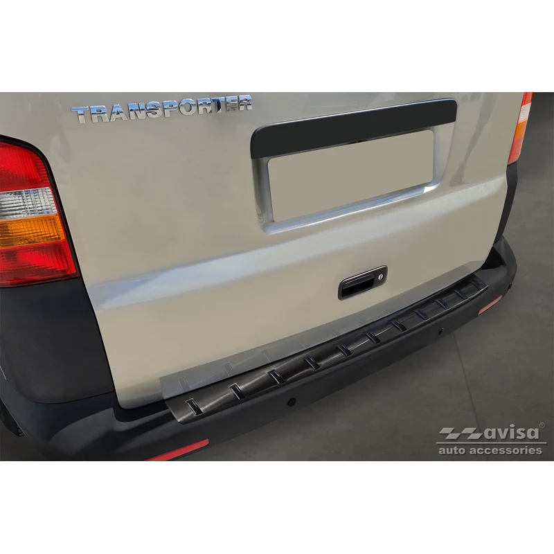 Avisa, Bakre stötfångarskydd, Svart, Rostfritt stål, passar Volkswagen Transporter T5 2003-2015 inkl. Multivan/Caravelle 'STRONG EDITION'