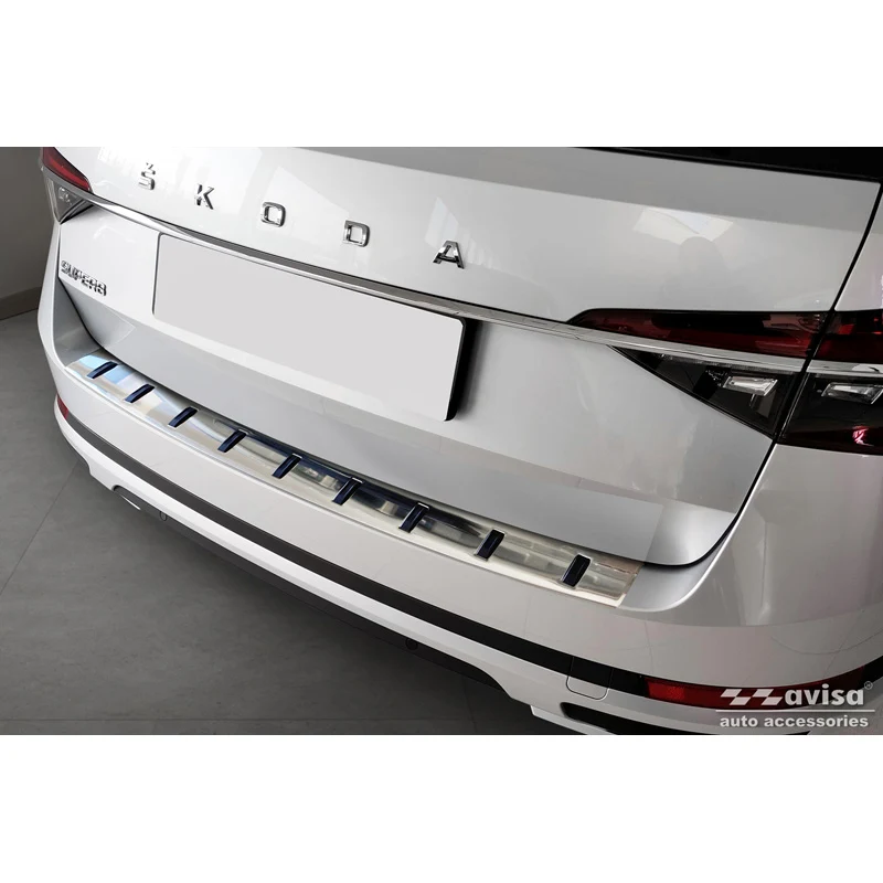 Avisa, Bakre stötfångarskydd, Rostfritt stål, passar Skoda Superb III Combi 2015-2023 inkl. Scout "STRONG EDITION"