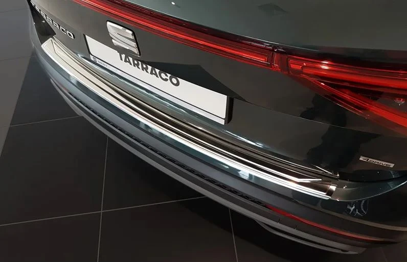 Avisa, Bakre stötfångarskydd, Rostfritt stål, passar Seat Tarraco 2019-