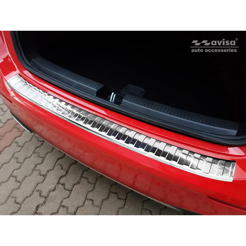Avisa, Bakre stötfångarskydd, Rostfritt stål, passar Mercedes A-klass W177 HB 2018- inkl. AMG & EQ "Revben"