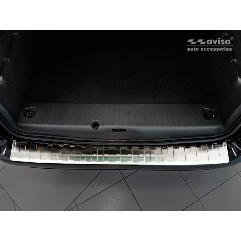 Avisa, Bakre stötfångarskydd, Rostfritt stål, passar Citroën Berlingo II Multispace & Peugeot Partner Tepee 2008-2015 & 2015-2018 & 2018- & Peugeot Rifter 2018- & Opel Combo E 2018- & Toyota 20 Proace City/Verso 2022-