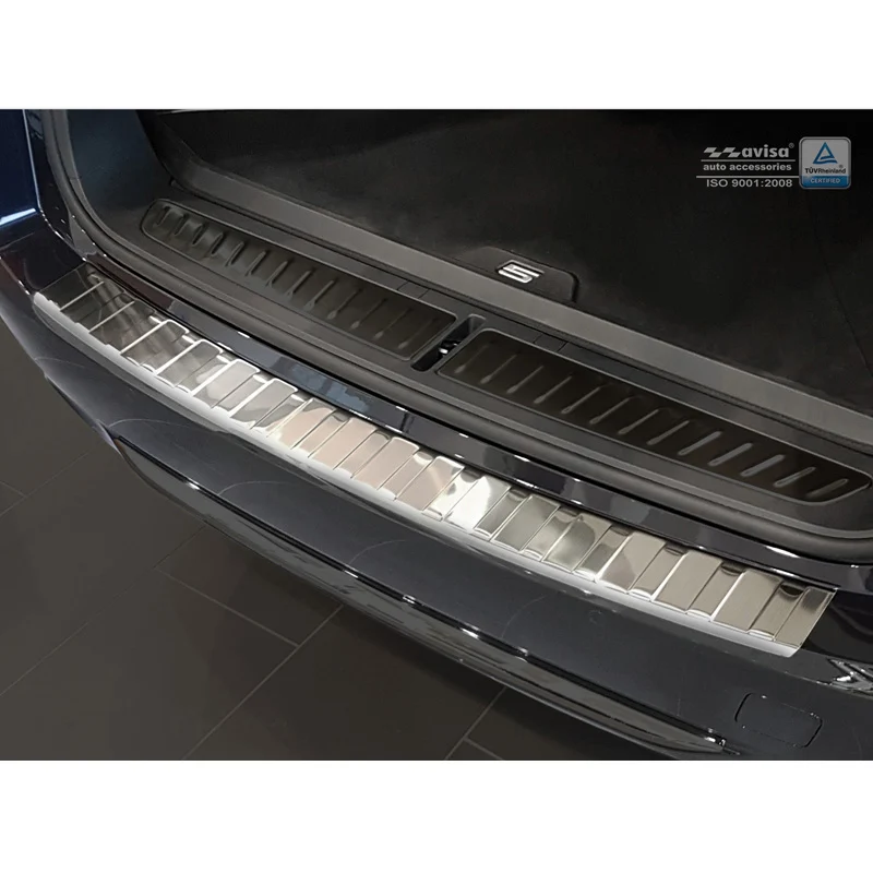 Avisa, Bakre stötfångarskydd, Rostfritt stål, passar BMW 5-serie G31 Touring 2017-2020 exkl. M-Sport "Revben"