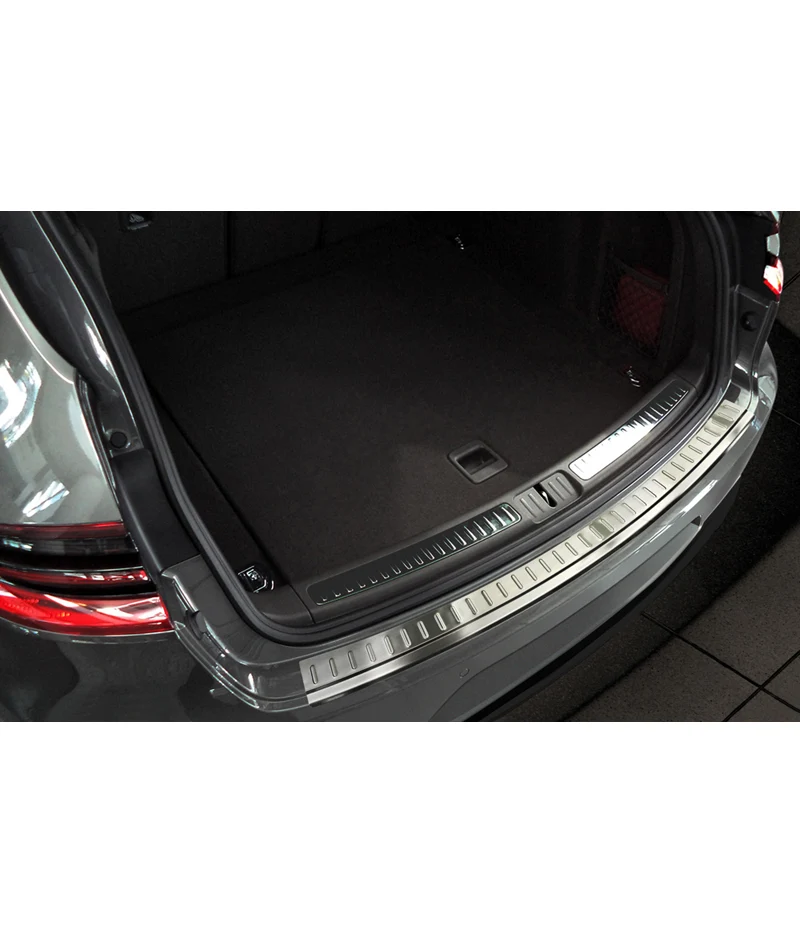 Avisa, Bakre stötfångarskydd, Rostfritt stål, passar Porsche Macan 2013-2019 & 2019- 'Revben'