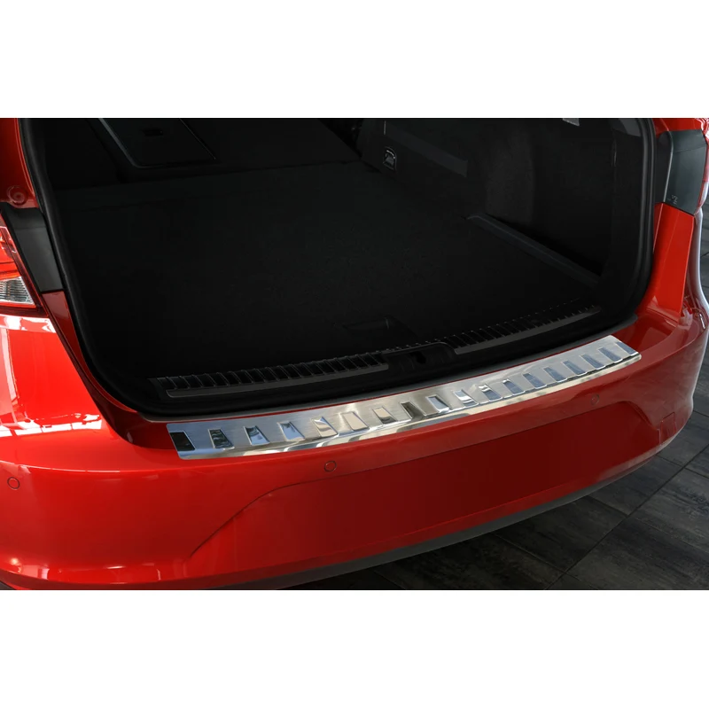 Avisa, Bakre stötfångarskydd, Rostfritt stål, passar Seat Leon 5F ST 2013-2020 'Ribs'